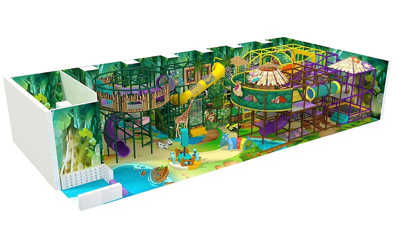 Slide indoor playground equipment big play area setup supplier